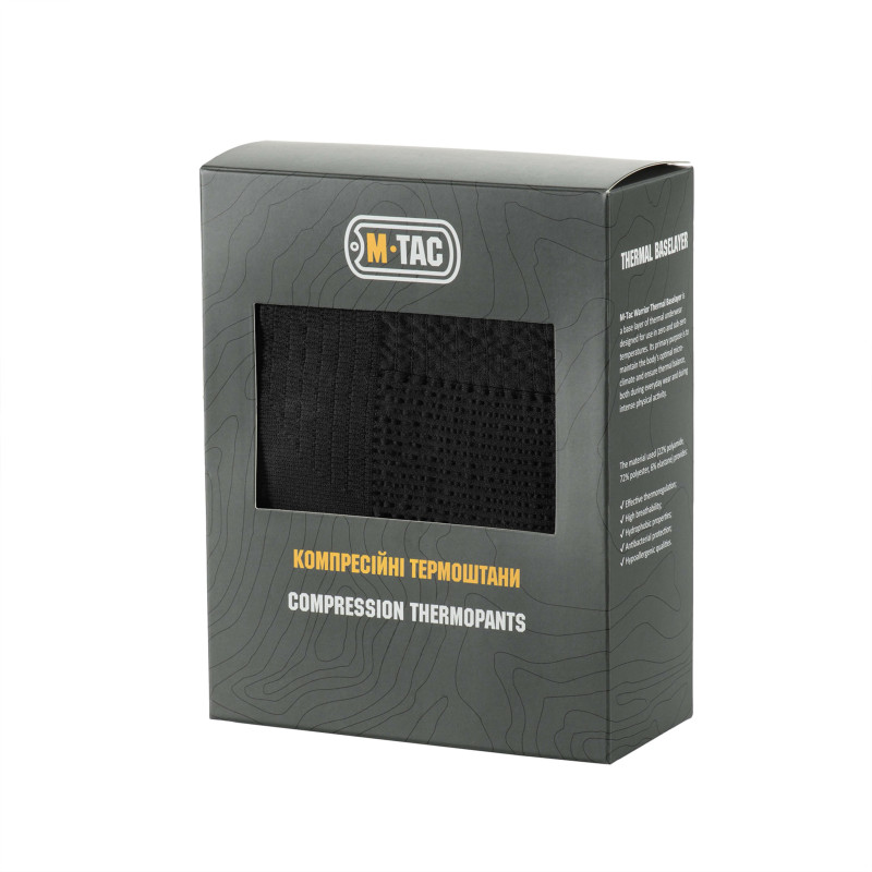M-Tac термоштани компресійні Black/Dark Grey