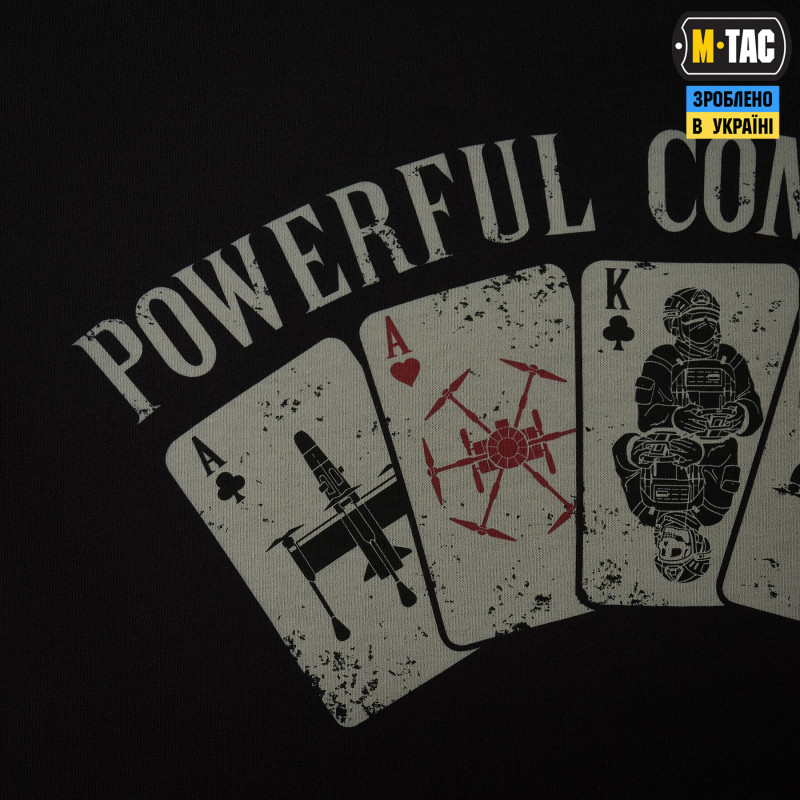 M-Tac футболка Powerful Combination Cotton Hard Black