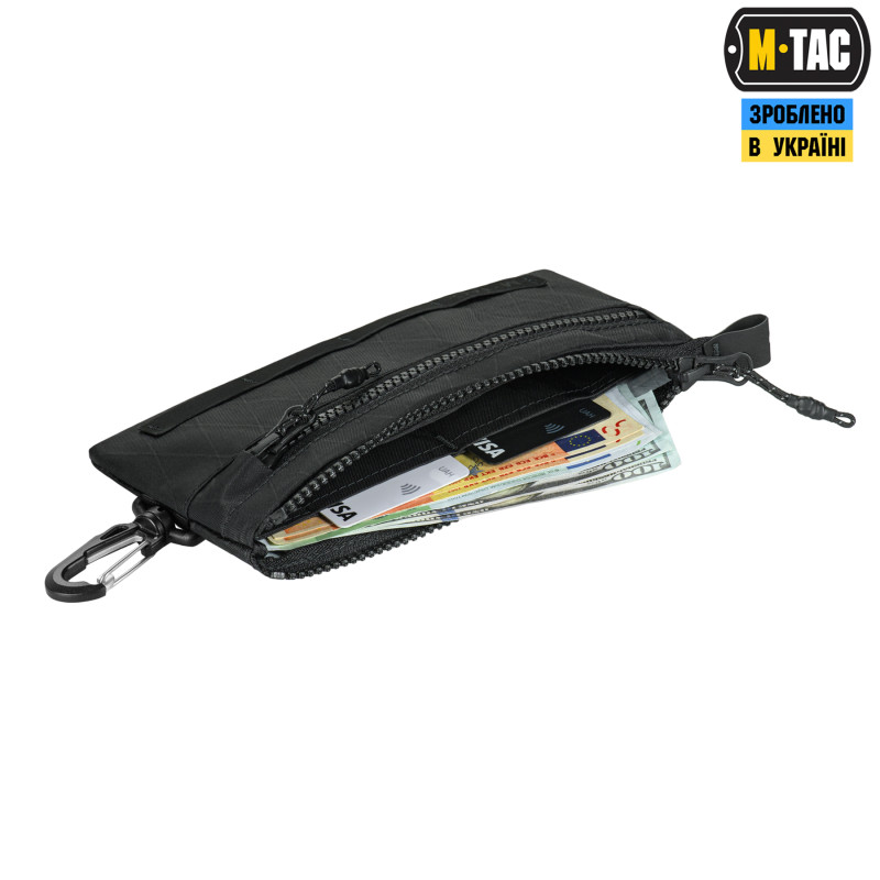 M-Tac гаманець горизонтальний з карабіном X-PAC Elite Black