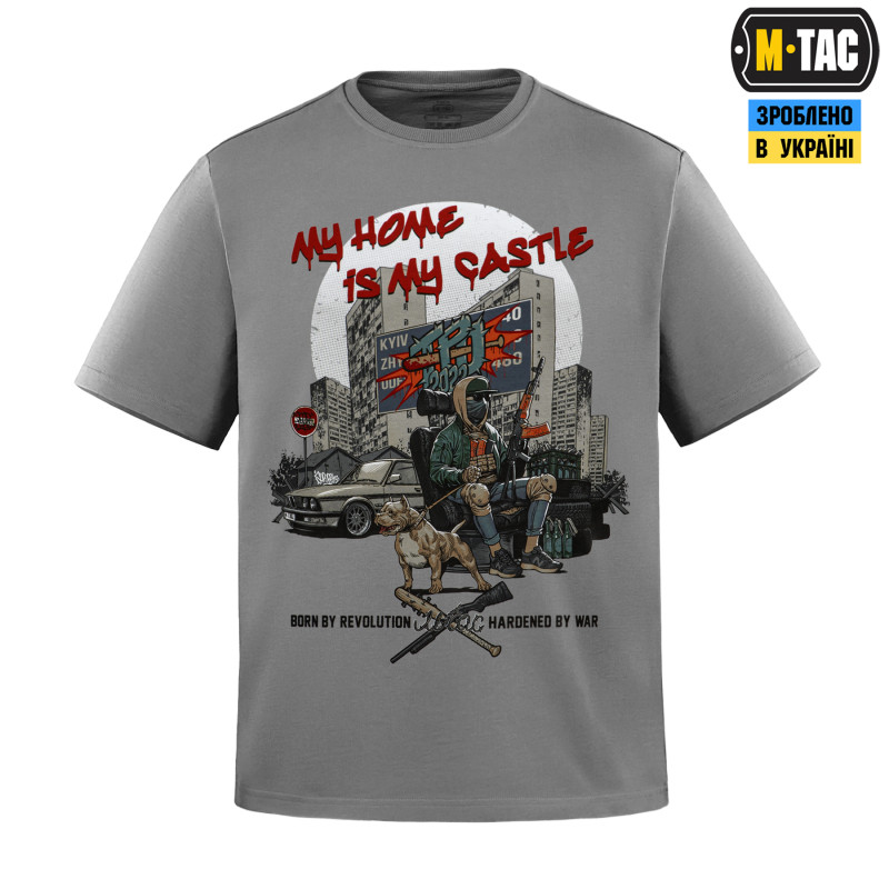 M-Tac футболка My Home is my Castle Light Grey