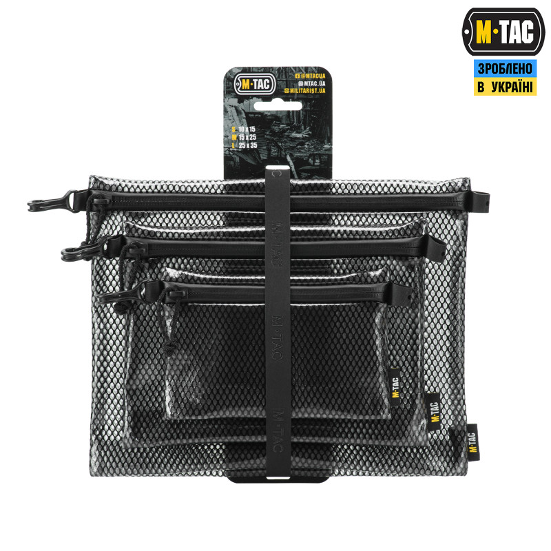 M-Tac комплект органайзерів Zip Pocket Set Elite Black