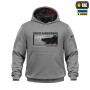 M-Tac кофта Hoodie Чорні Запорожці Cotton Hard Light Grey