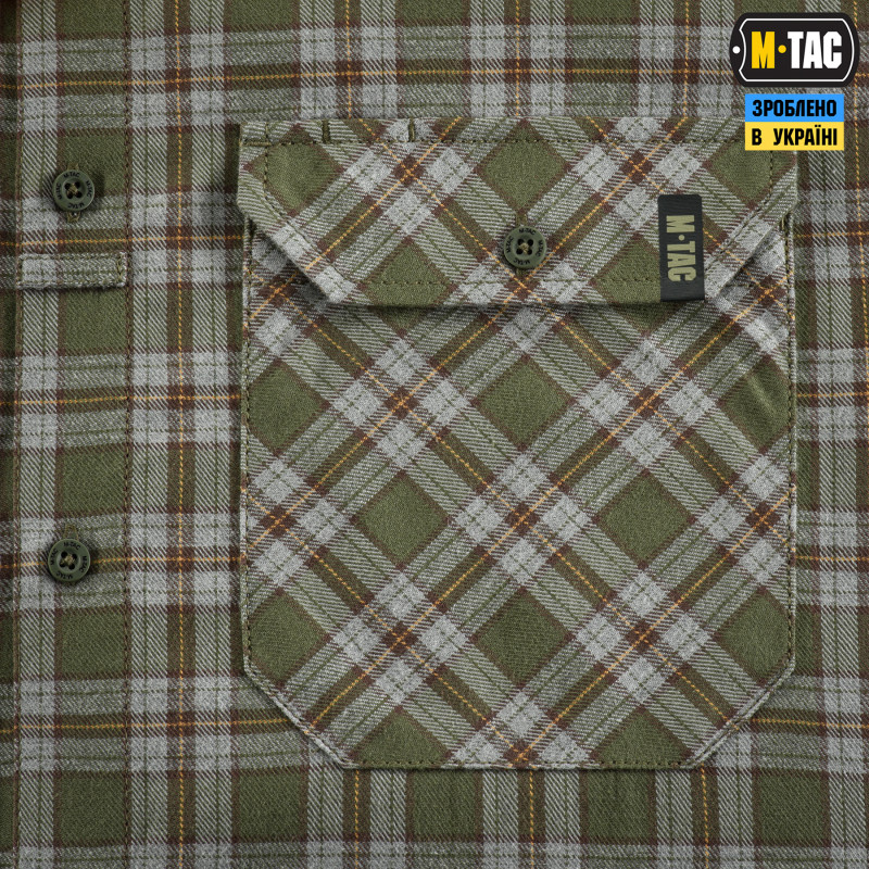 M-Tac сорочка Lumberjack Cotton Shirt Olive/Grey