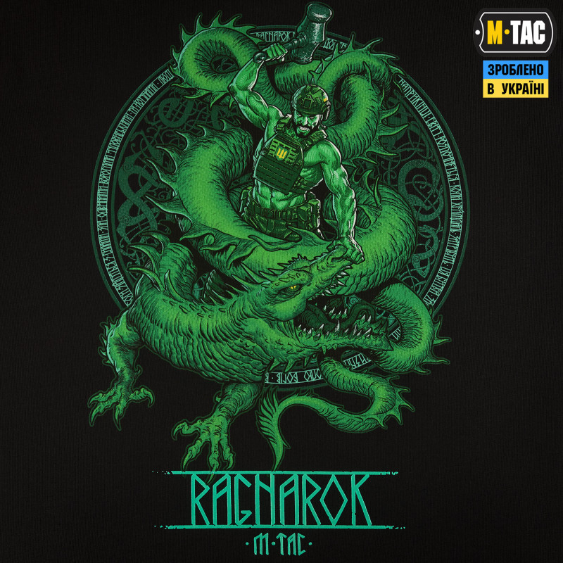 M-Tac кофта Hoodie Ragnarok Night Vision Cotton Hard Black