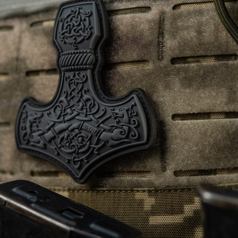 M-Tac нашивка Mjölnir Large PVC Grey