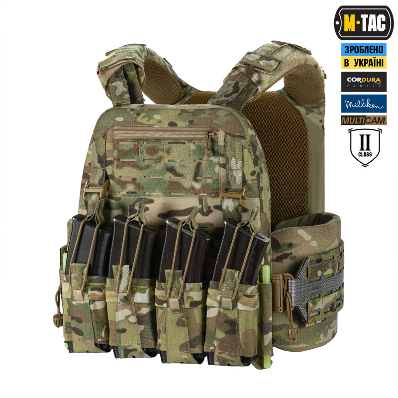 M-Tac плитоноска Cuirass Tiger Elite 2 клас захисту (розмір плити XL) Multicam