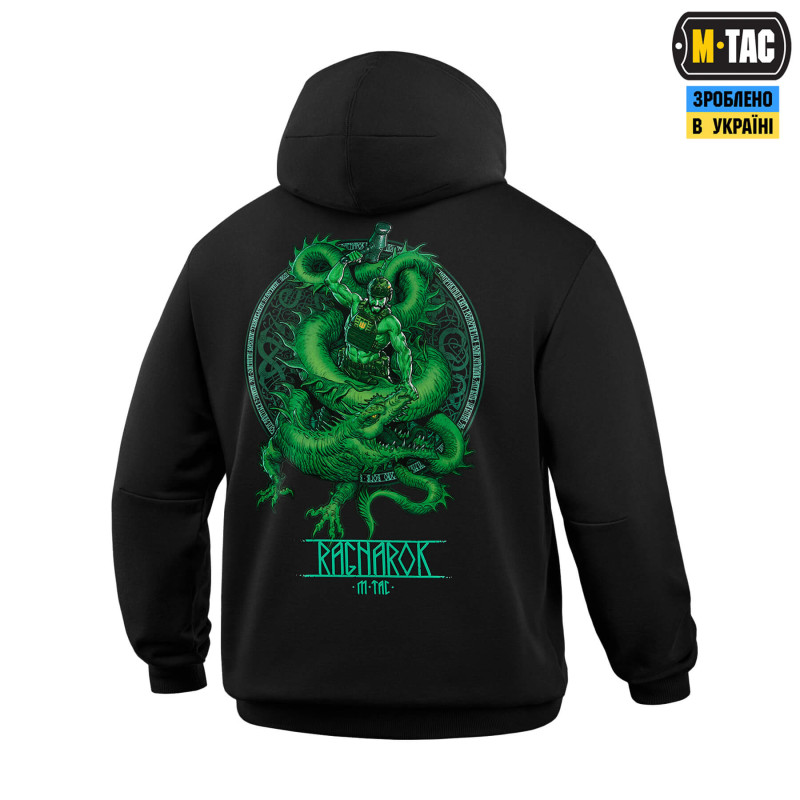 M-Tac кофта Hoodie Ragnarok Night Vision Cotton Hard Black