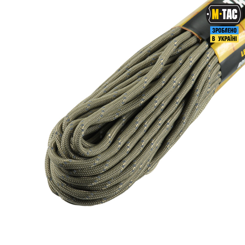 M-Tac паракорд 475 Tan Reflective 15м
