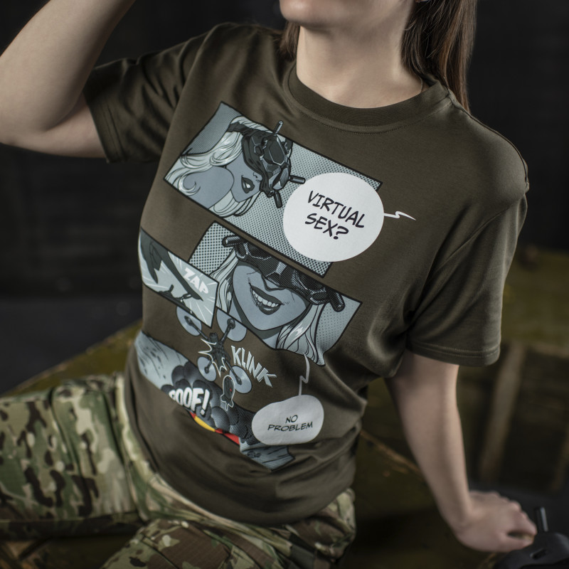 M-Tac футболка Comics Drone Girl Dark Olive
