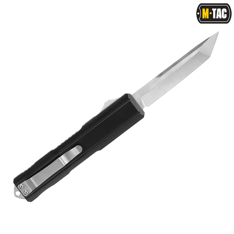 M-Tac ніж складний автоматичний Type 27 Black/Steel