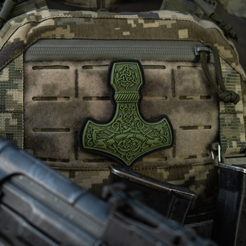 M-Tac нашивка Mjölnir Large PVC Olive