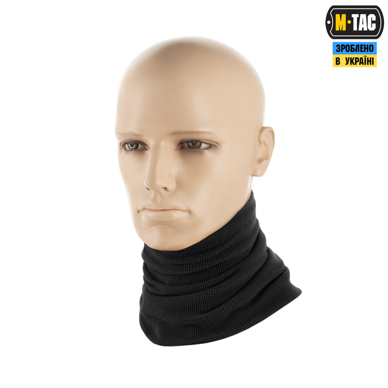 M-Tac шарф-труба довгий мікрофліс ріп-стоп Black