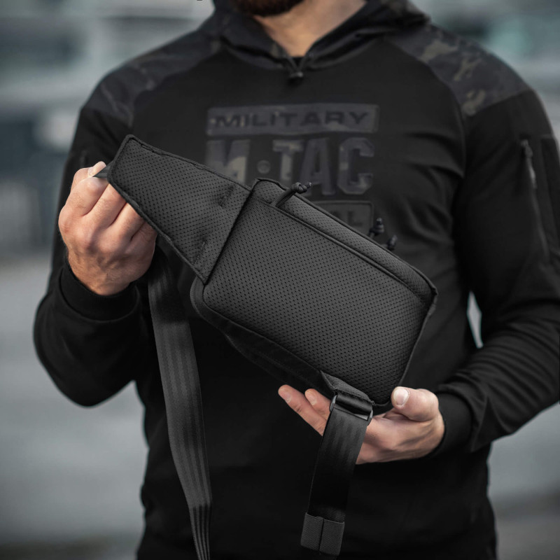 M-Tac сумка Sling Pistol Bag Hex з липучкою Black