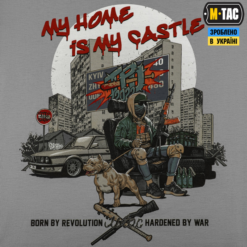 M-Tac футболка My Home is my Castle Light Grey