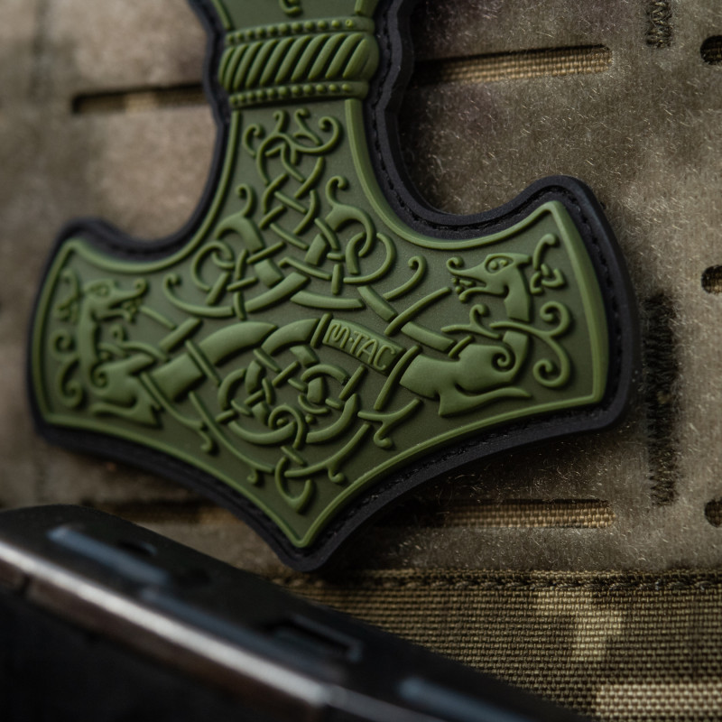 M-Tac нашивка Mjölnir Large PVC Olive