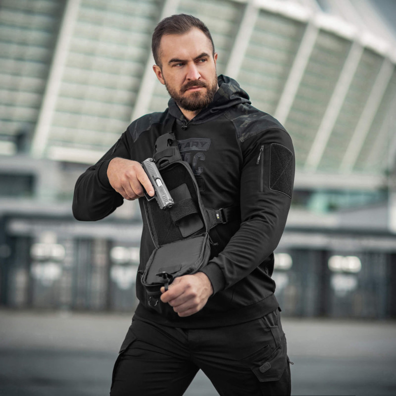 M-Tac сумка Sling Pistol Bag Hex з липучкою Black
