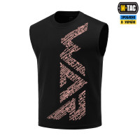M-Tac футболка безрукавка WAR Cotton Hard Black/Ash Rose